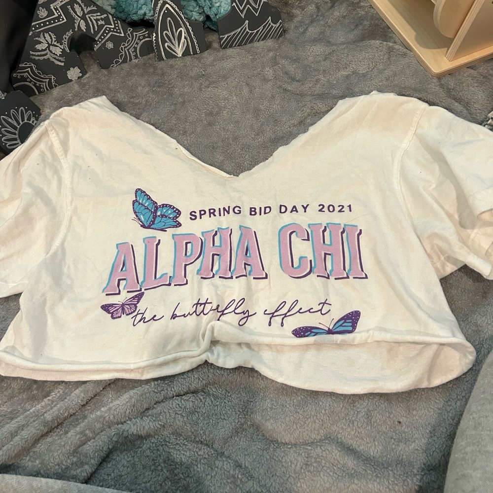 Alpha Chi Omega Bid Day Shirt from Chapter 2021
